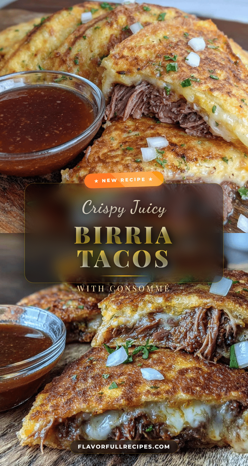 Crispy Birria Tacos Recipe with Rich Consommé Easy Ultimate Flavor