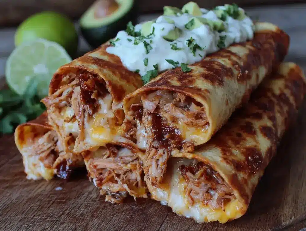 crispy chicken flautas - featured image