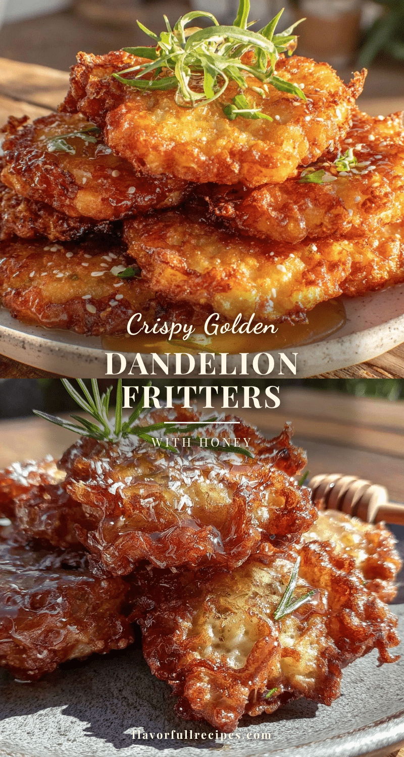 crispy dandelion fritters recipe