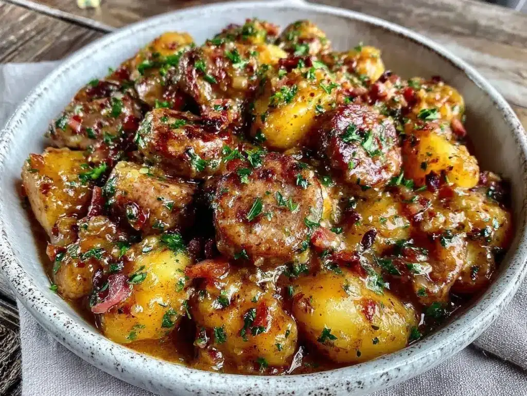 Dublin coddle sausage and bacon stew - featured image