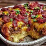 Keto Bacon Cheeseburger Casserole - featured image