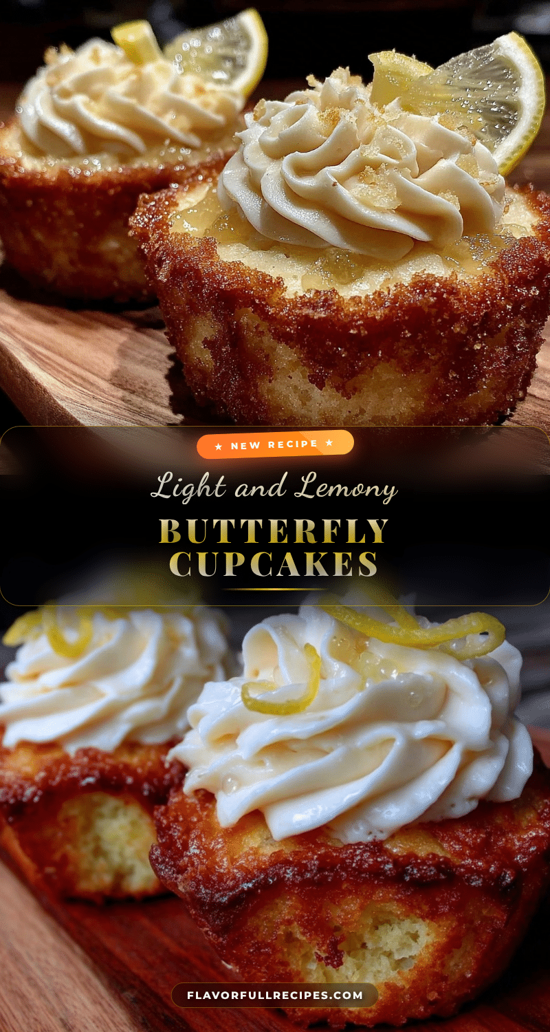 light lemon butterfly cupcakes recipe