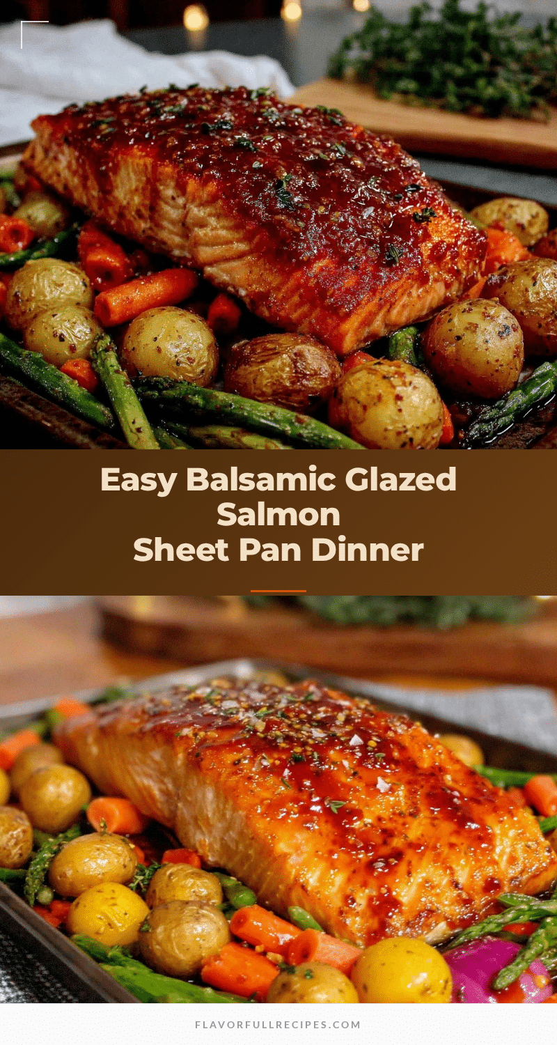 sheet pan balsamic glazed salmon recipe