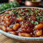 baked beans from scratch with smoky bacon - featured image