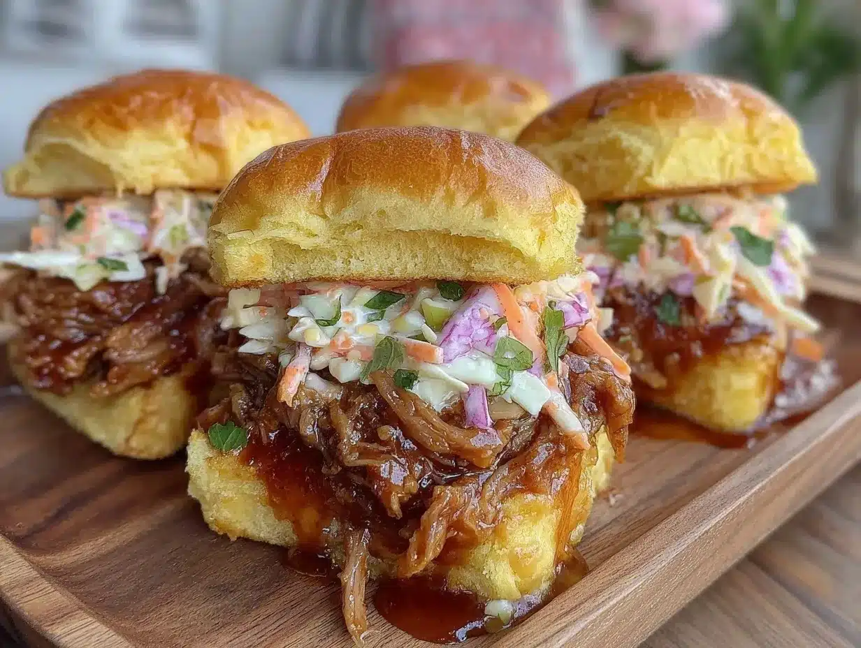 BBQ Pulled Pork Sliders preparation steps