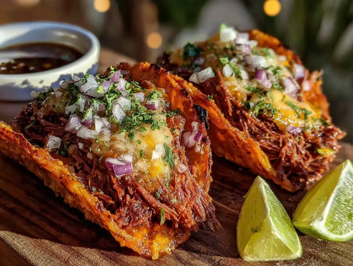 Flavorful Birria Tacos Recipe with Easy Rich Consommé Dipping Sauce