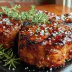 bourbon glazed pork chops - featured image