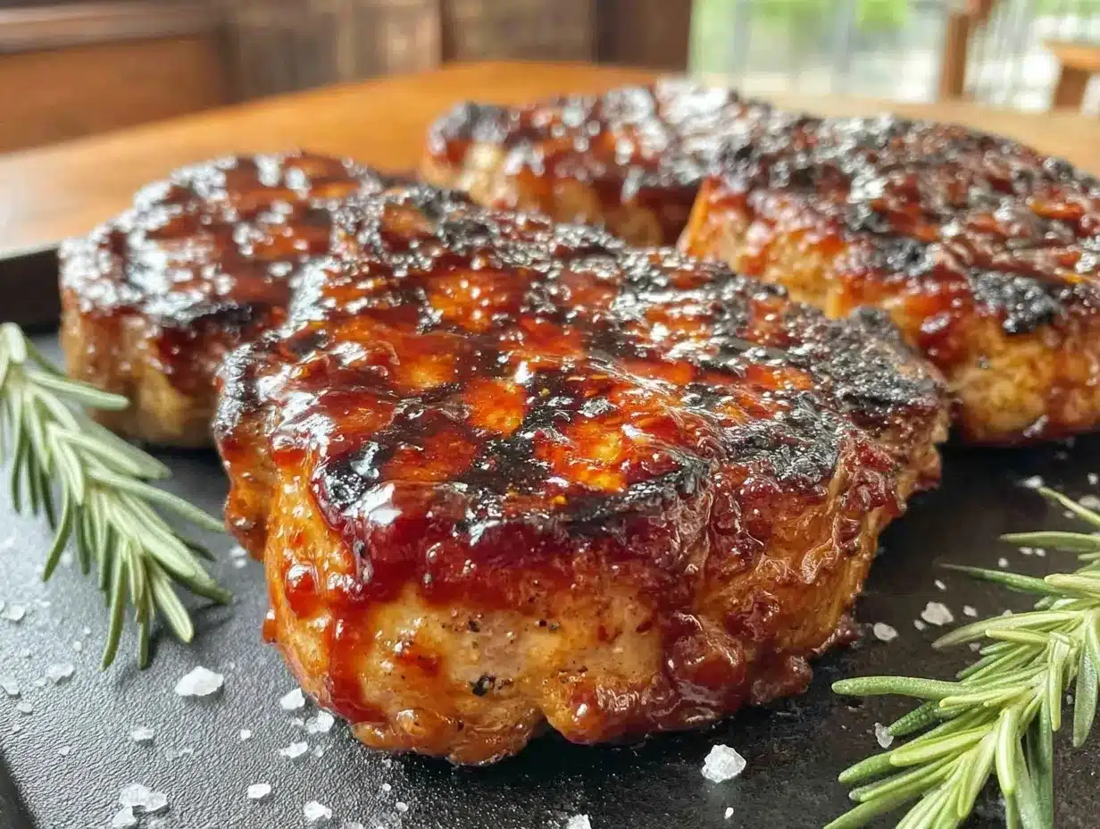 bourbon glazed pork chops preparation steps