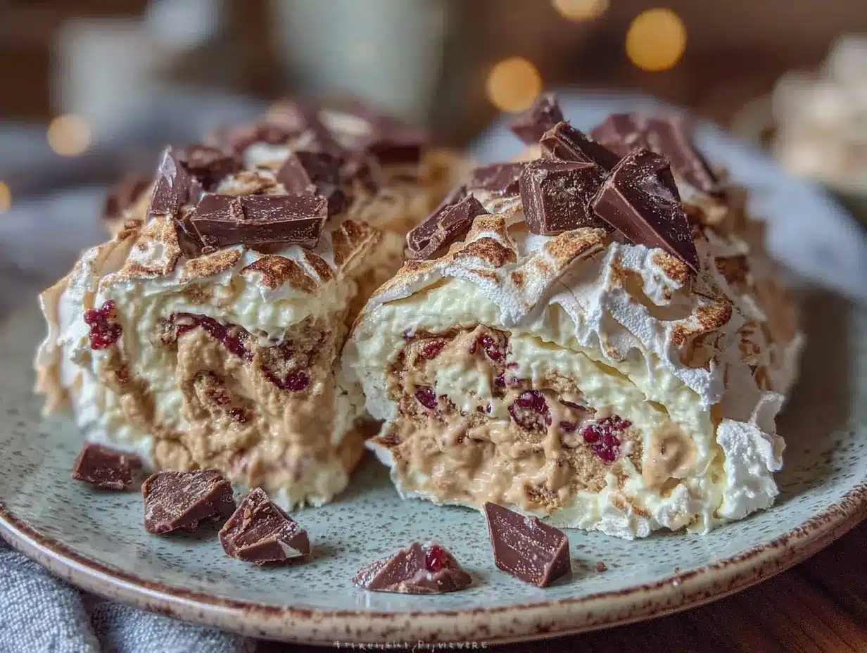 brown sugar pavlova roll preparation steps