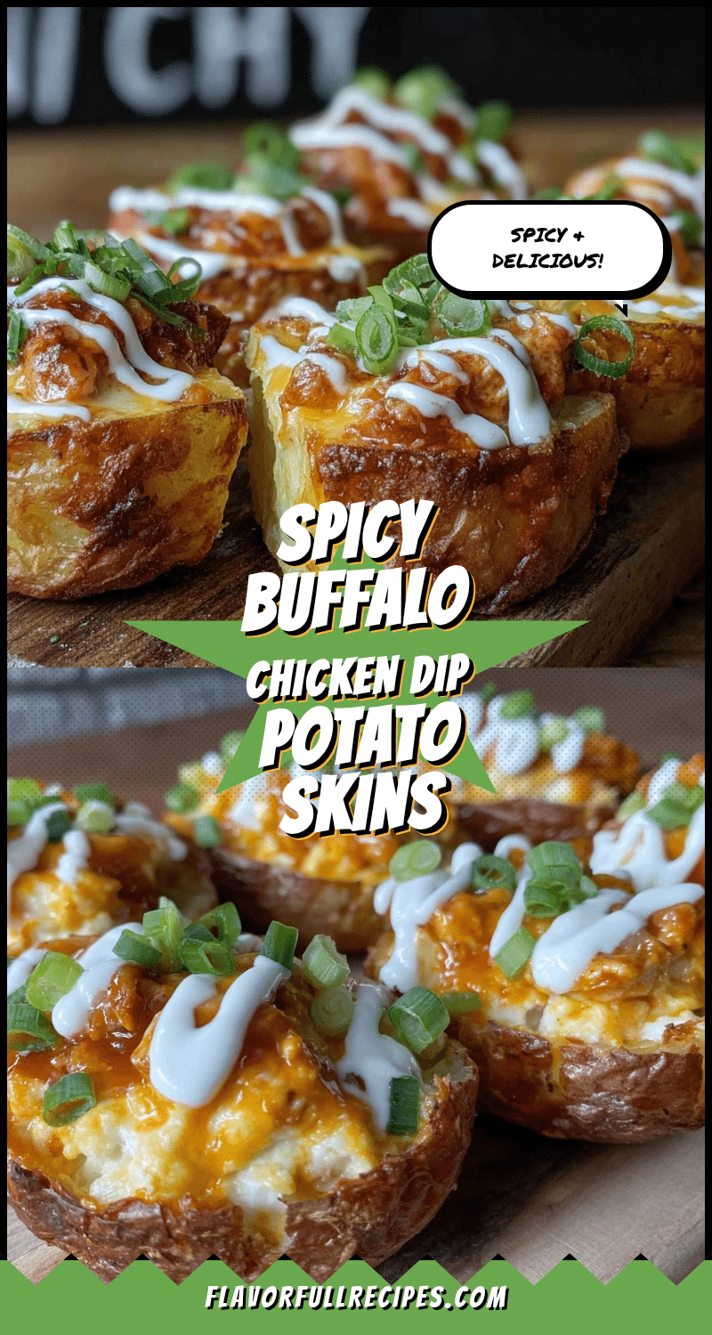 buffalo chicken dip loaded potato skins recipe