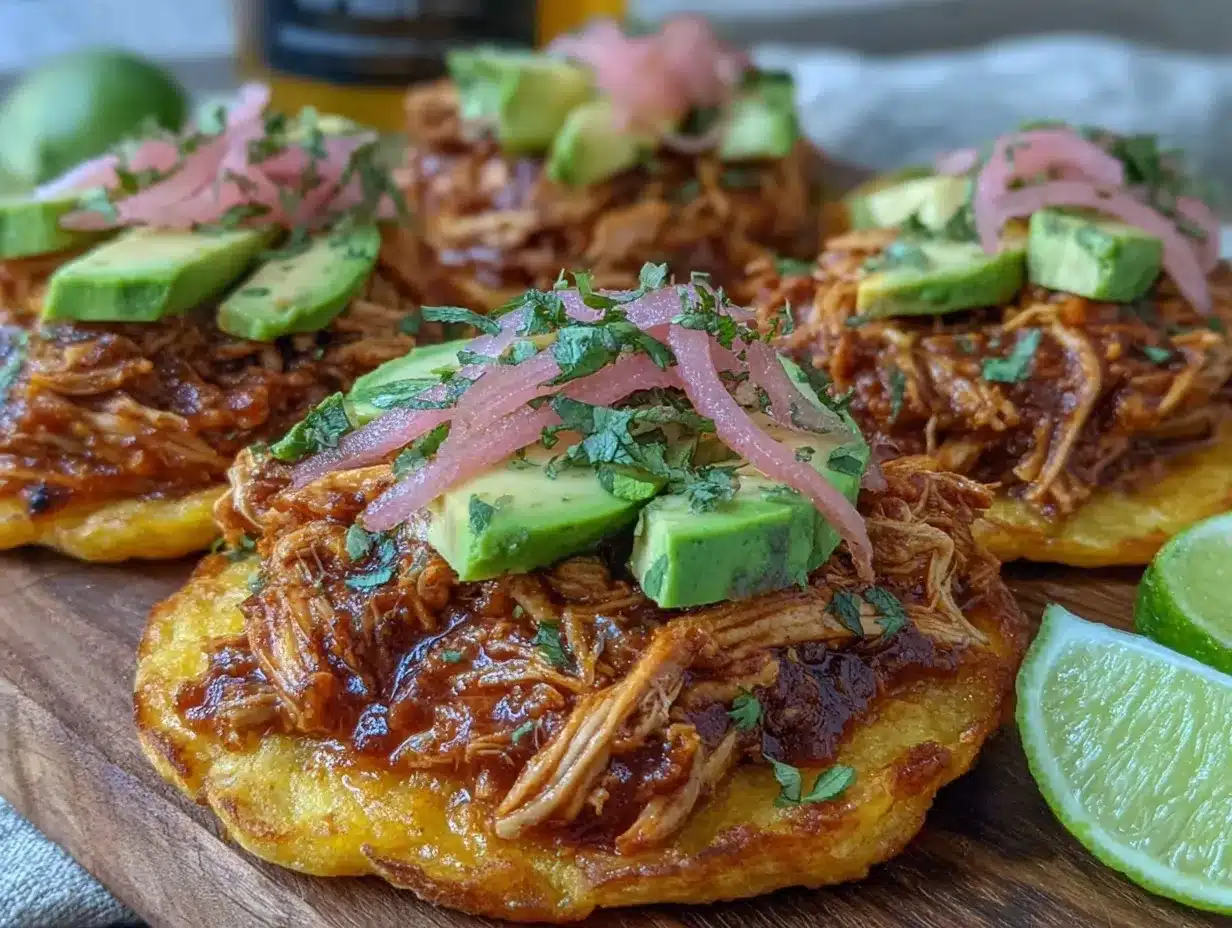 chicken tinga tostadas preparation steps