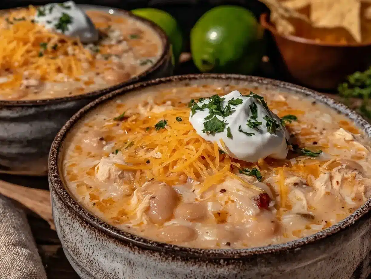 cozy crockpot white chicken chili for two preparation steps