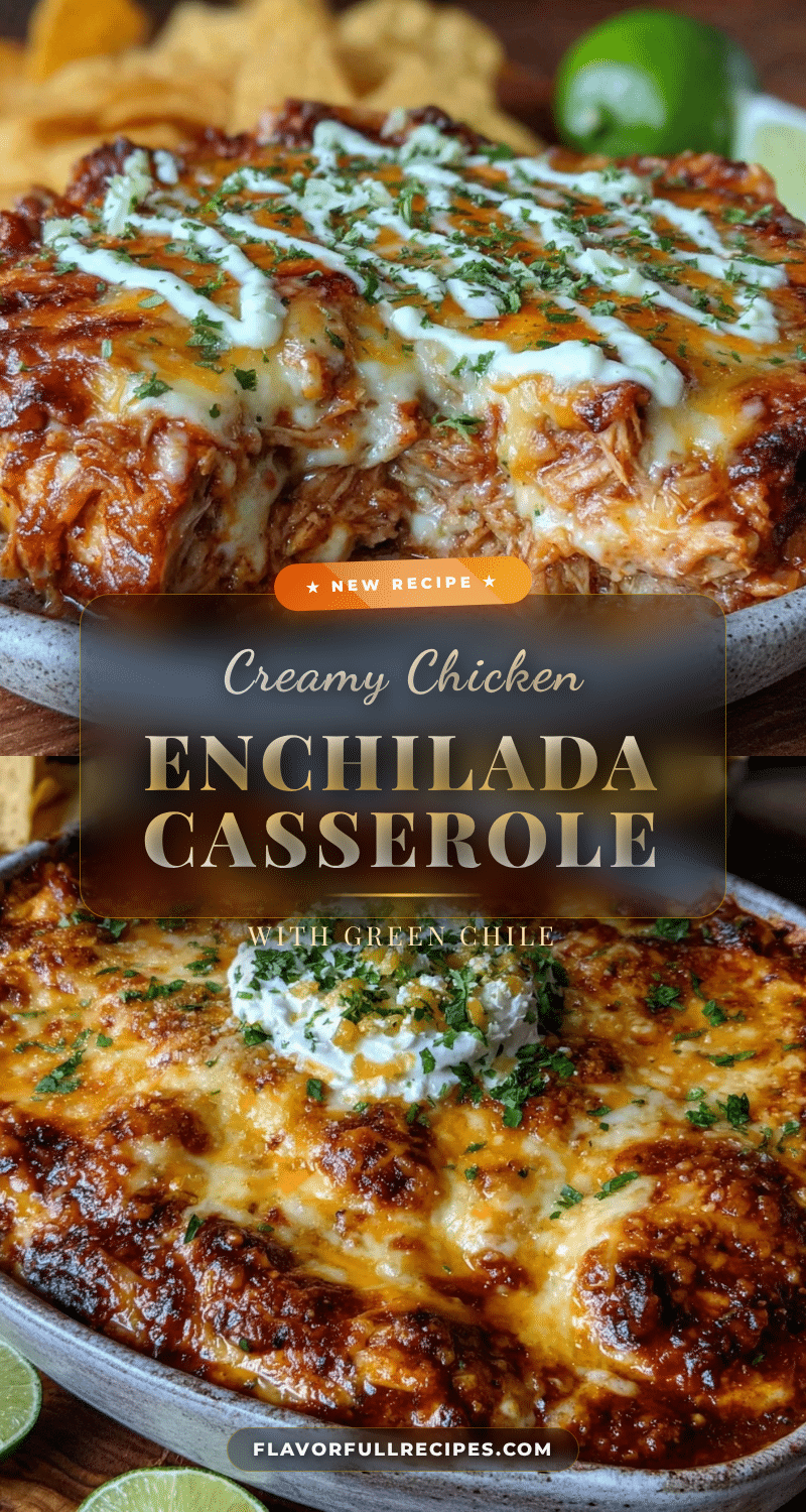 creamy chicken enchilada casserole recipe