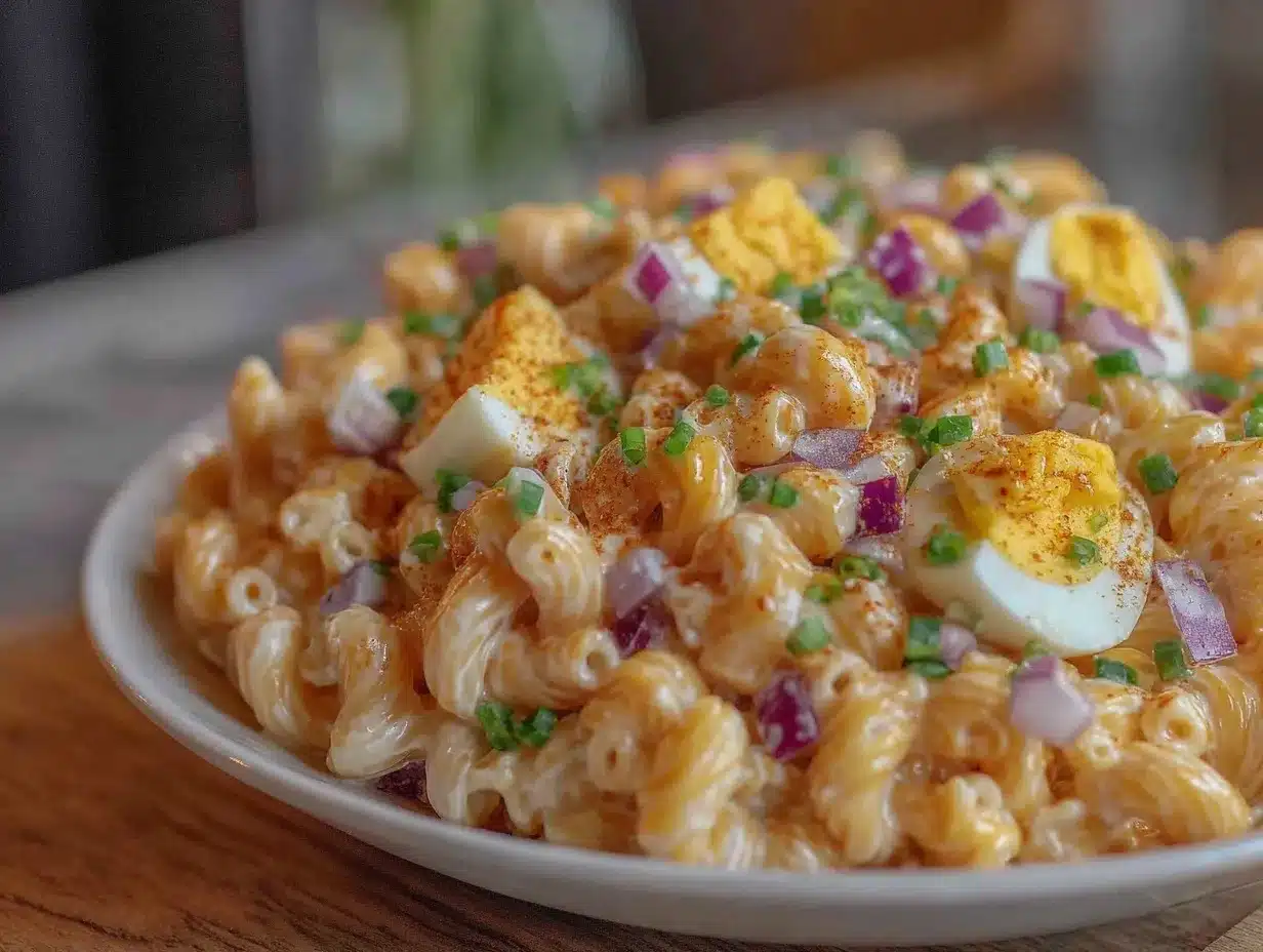 Creamy Classic Macaroni Salad Recipe with Sweet Pickles and Eggs ...