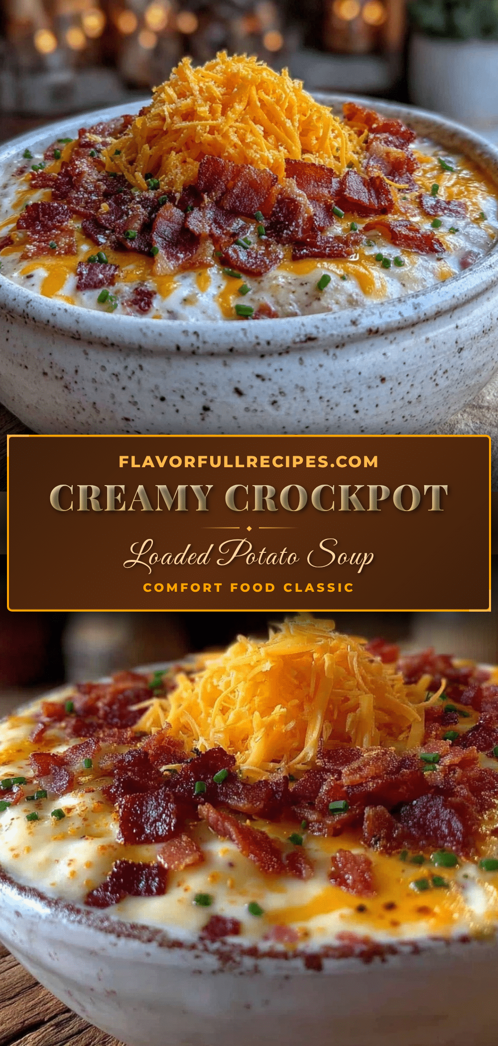 creamy crockpot loaded baked potato soup recipe