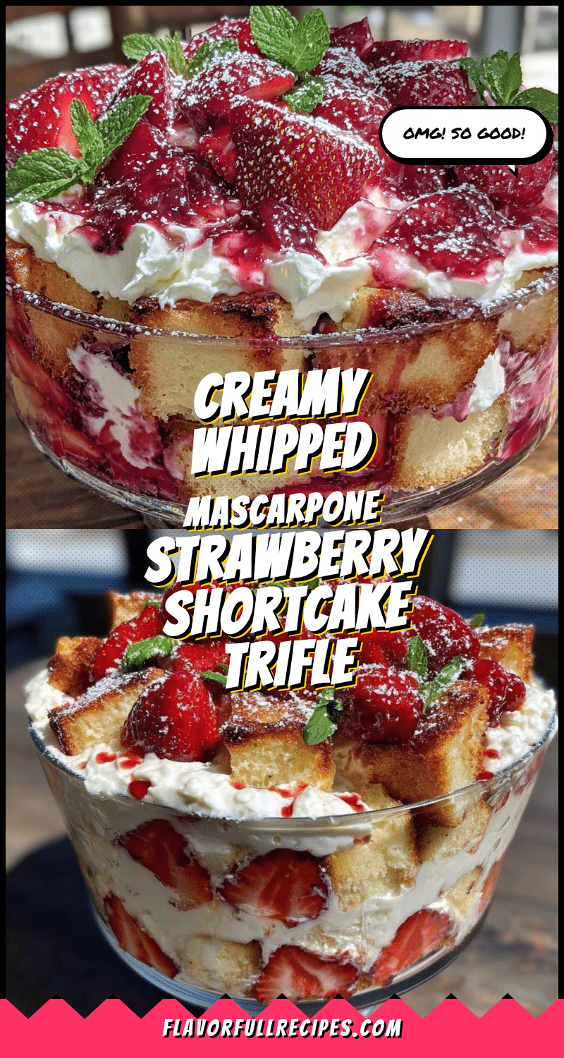 Creamy Strawberry Shortcake Trifle Recipe Easy Best Homemade Dessert