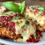 crispy baked chicken parmesan - featured image