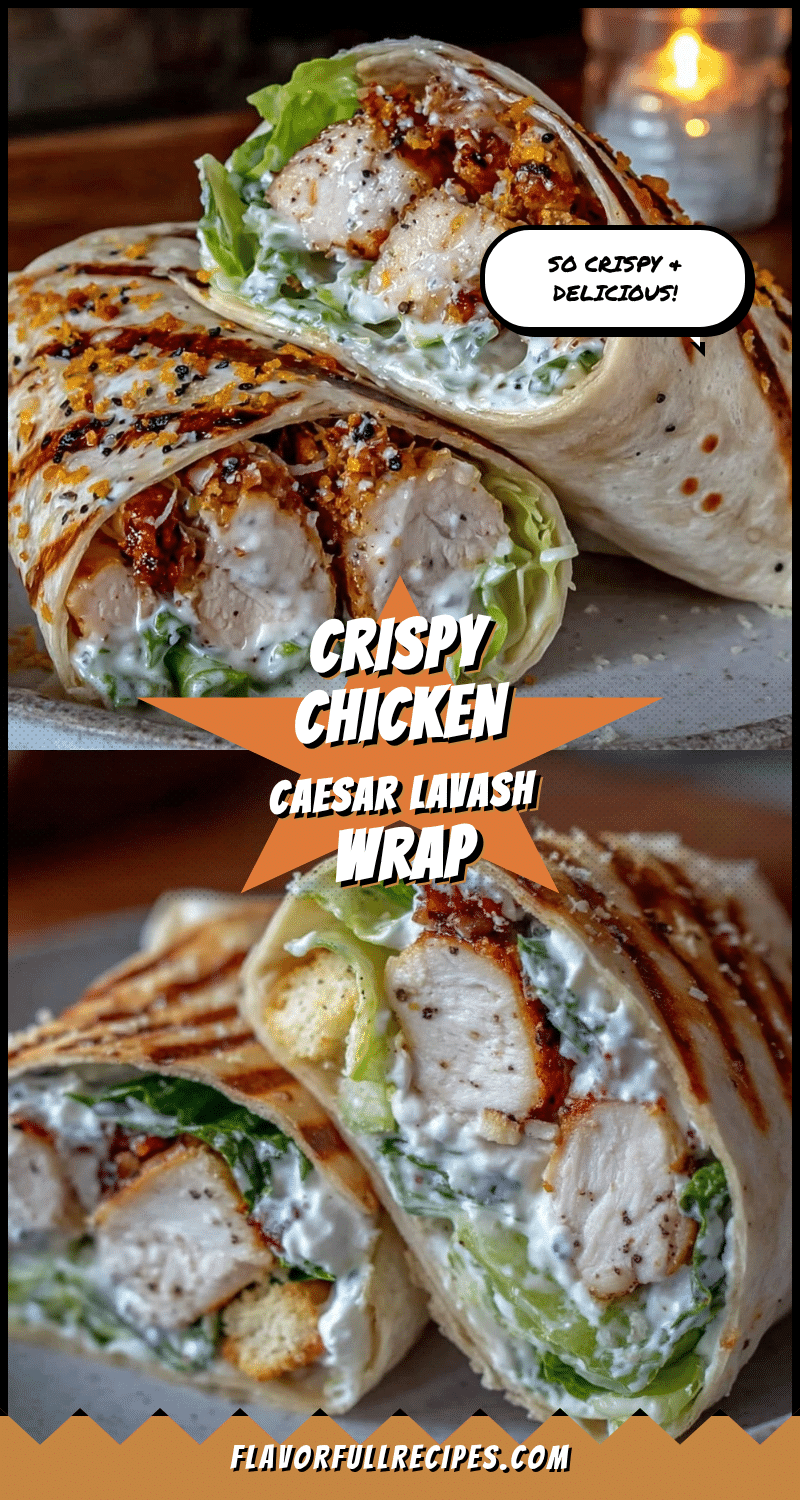 crispy chicken caesar lavash wrap recipe