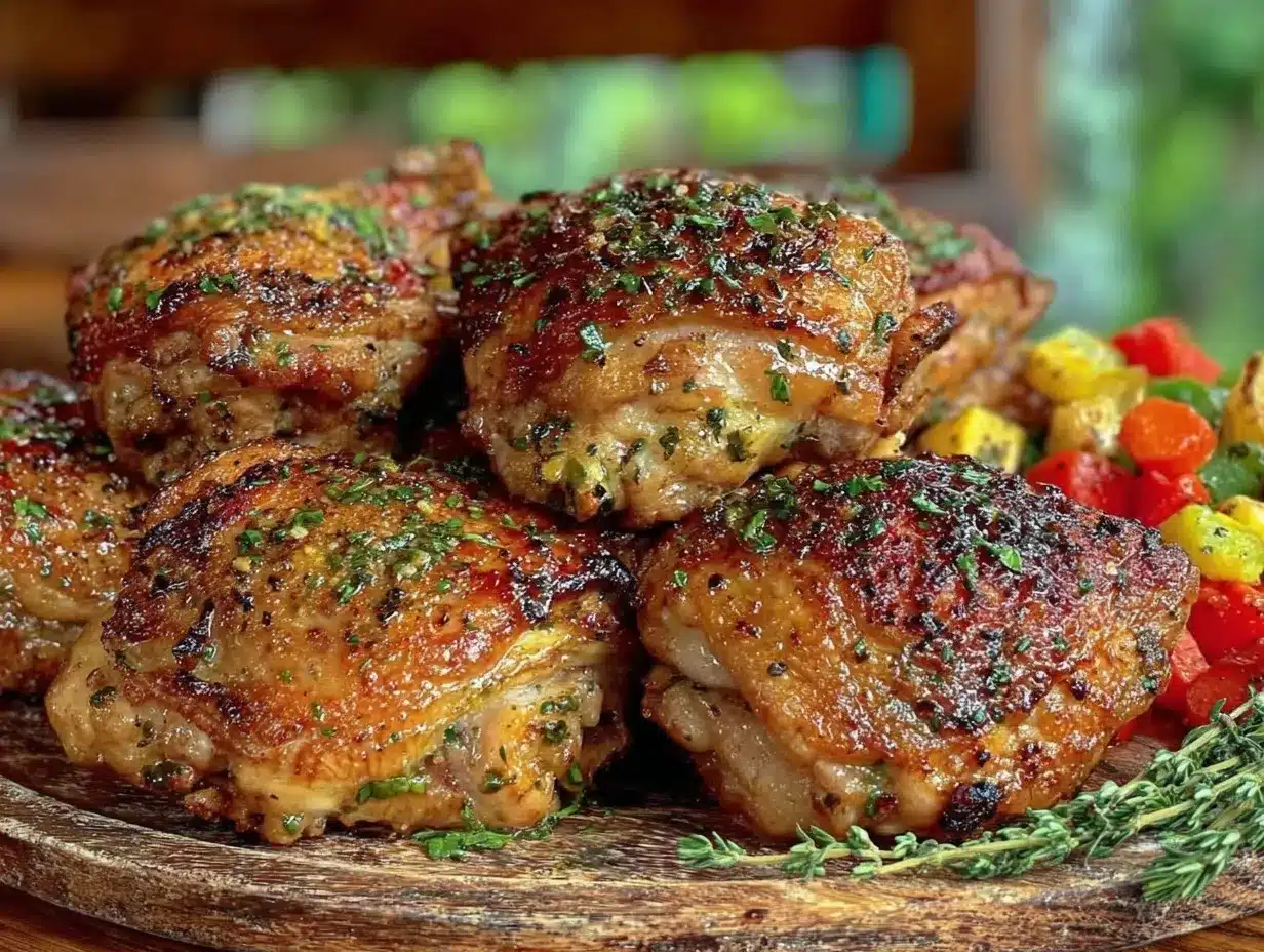 crispy chicken thighs preparation steps