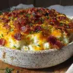 crispy twice baked potato casserole - featured image