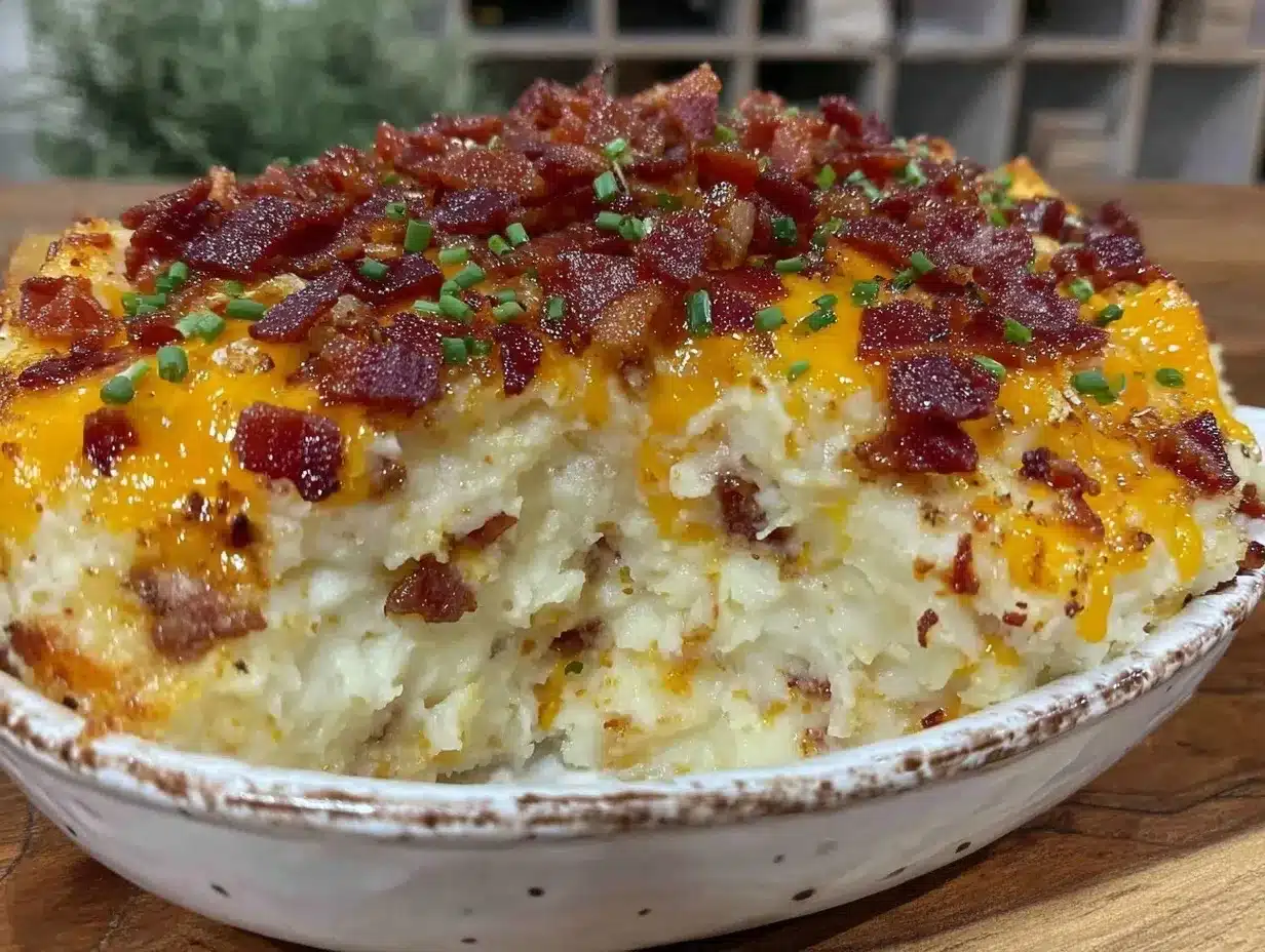 crispy twice baked potato casserole preparation steps