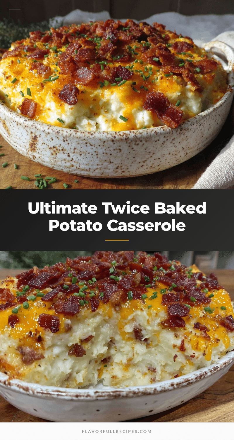 crispy twice baked potato casserole recipe