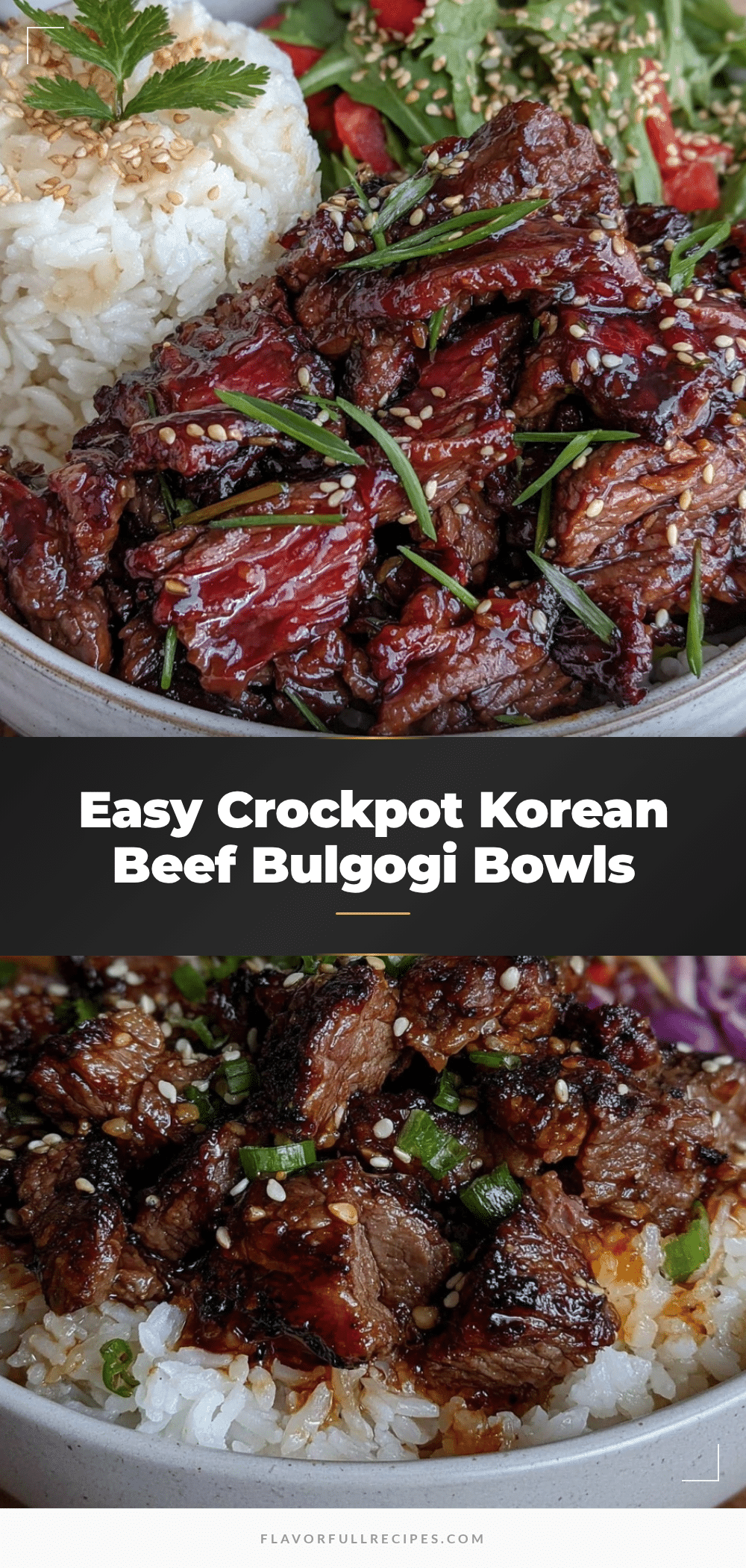 crockpot korean beef bulgogi bowls recipe