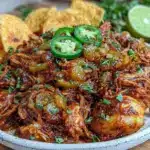 easy crockpot taco chicken - featured image
