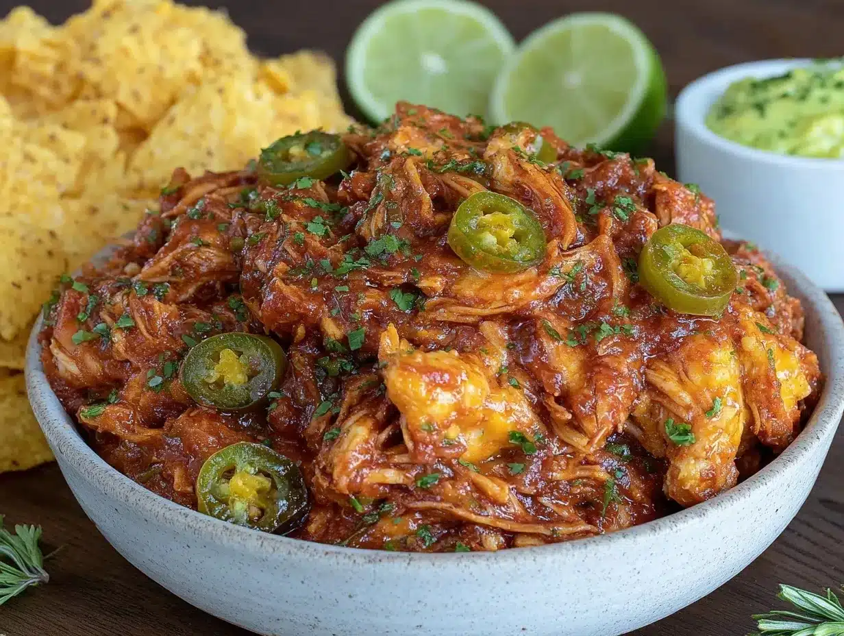 easy crockpot taco chicken preparation steps
