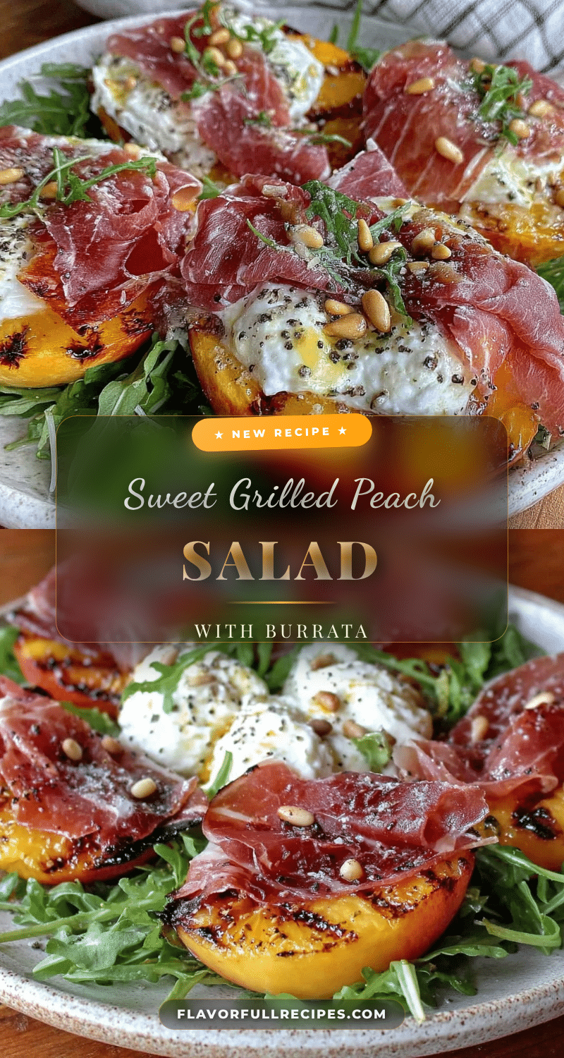 fresh grilled peach salad recipe