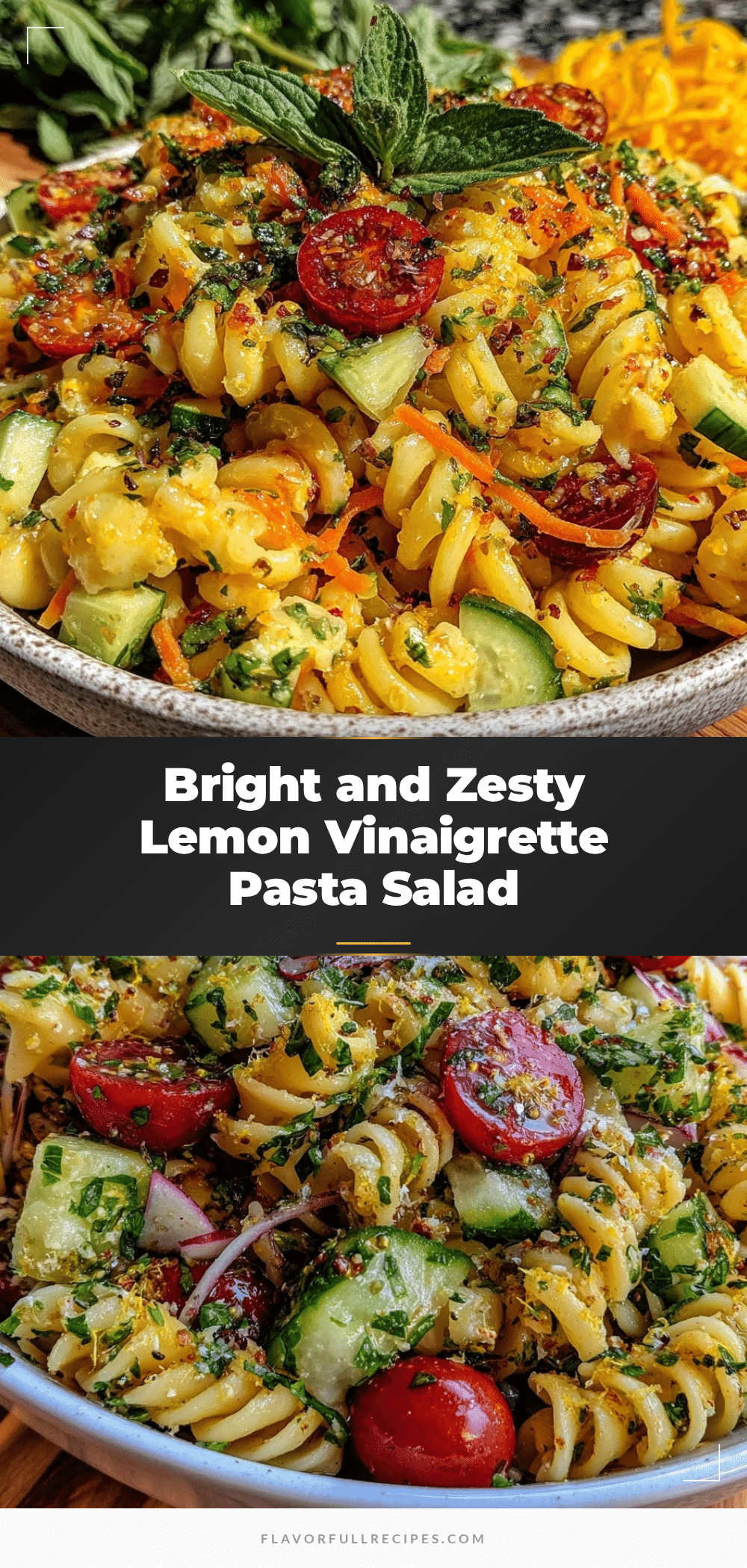 fresh lemon vinaigrette pasta salad recipe