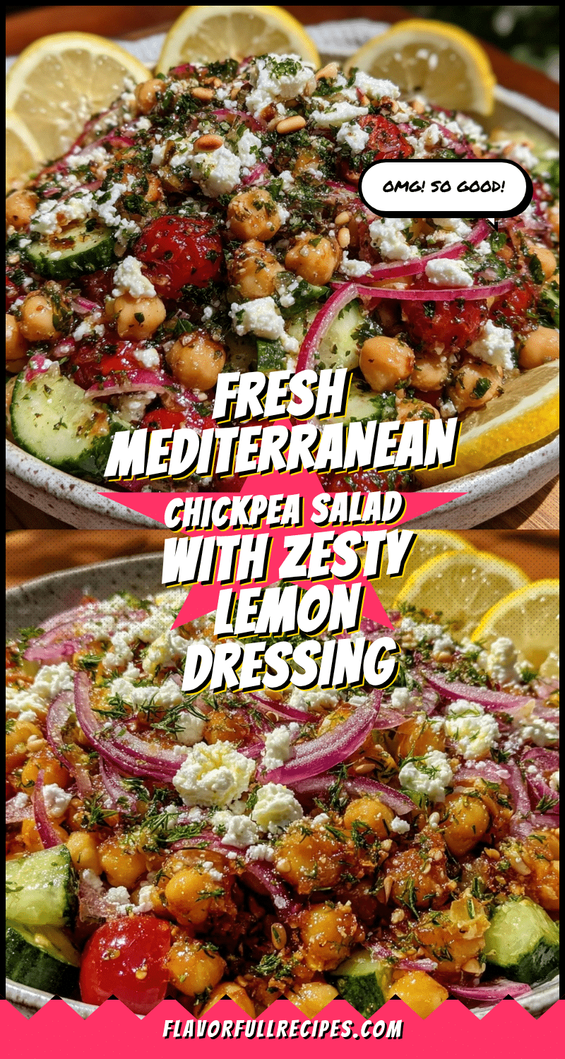 fresh mediterranean chickpea salad recipe