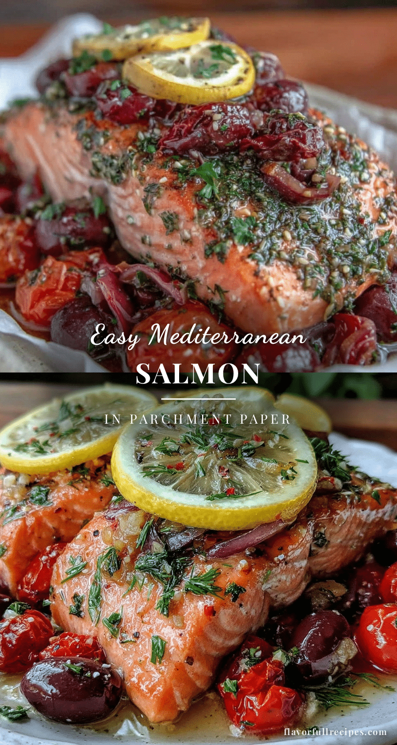 Fresh Mediterranean Salmon in Parchment Paper recipe