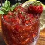 frozen strawberry lemonade slush recipe - featured image