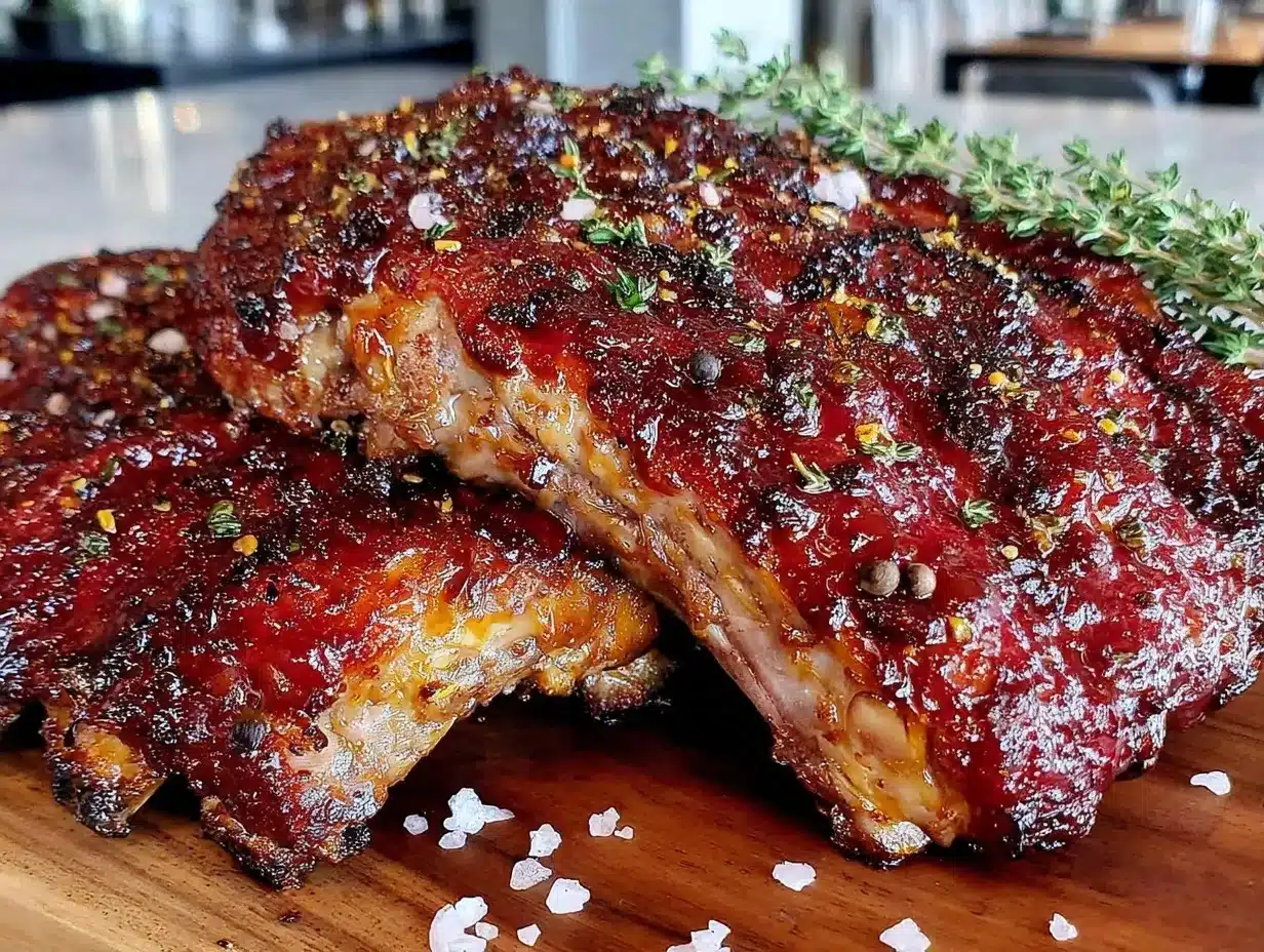 grilled bbq baby back ribs preparation steps