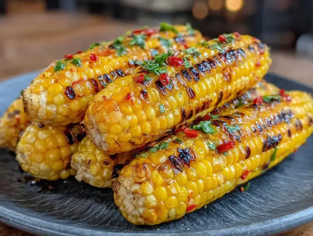 grilled corn on the cob with chili lime butter - featured image
