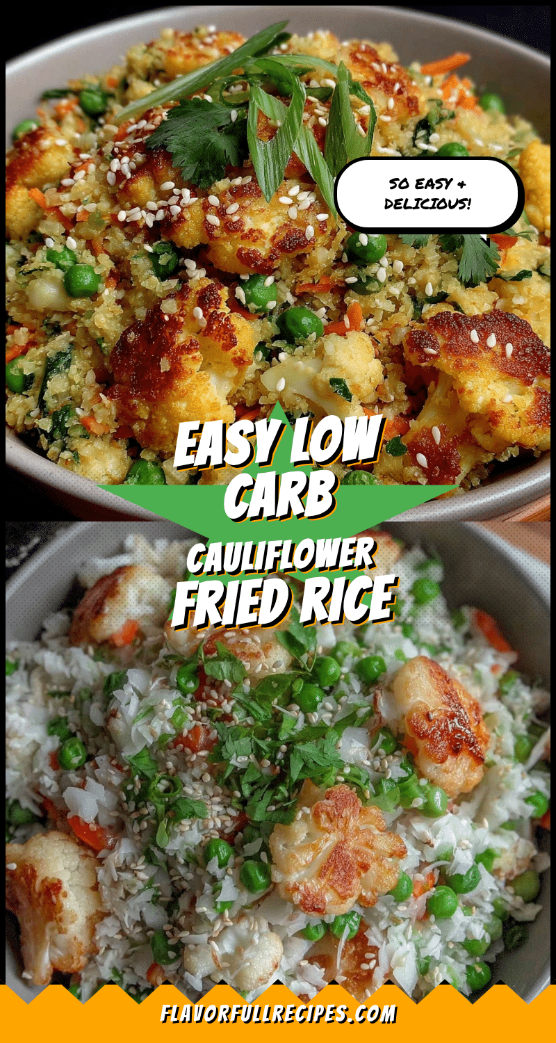 low carb cauliflower fried rice recipe