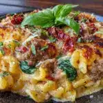 creamy one-pot Tuscan ground beef pasta - featured image