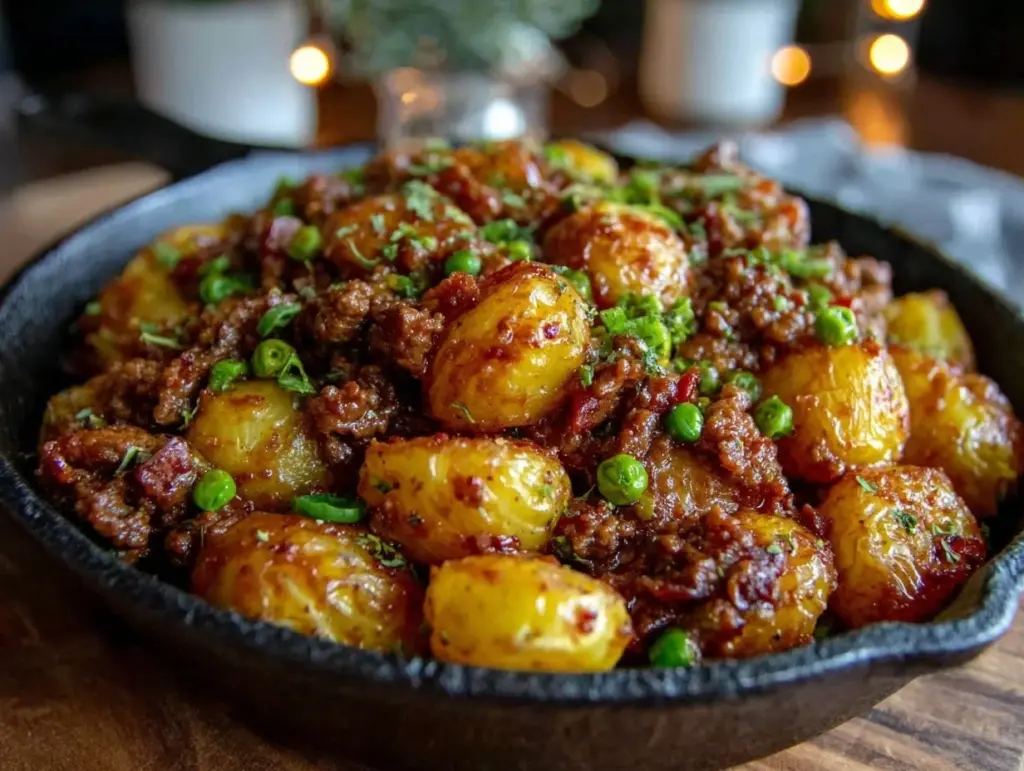 ground beef and potato skillet - featured image