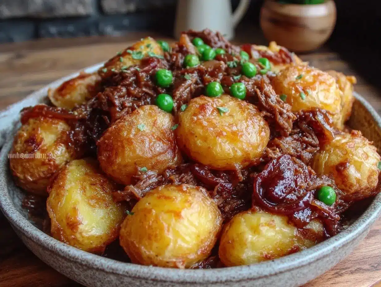 ground beef and potato skillet preparation steps