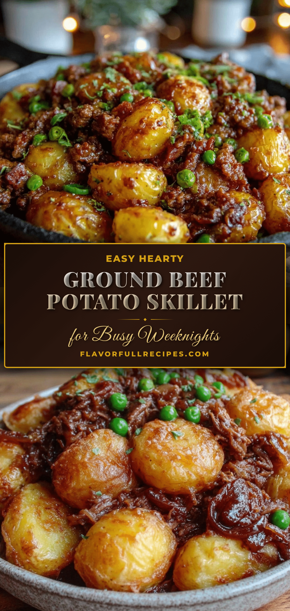 ground beef and potato skillet recipe