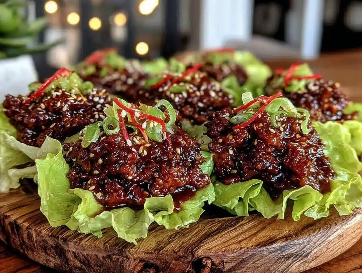 ground beef lettuce wraps preparation steps