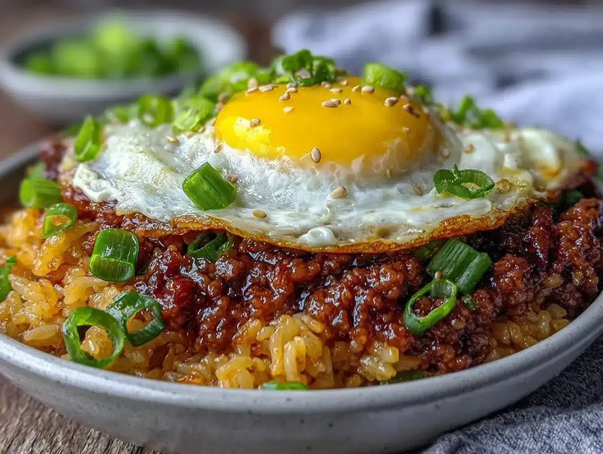 korean beef fried rice bowl preparation steps
