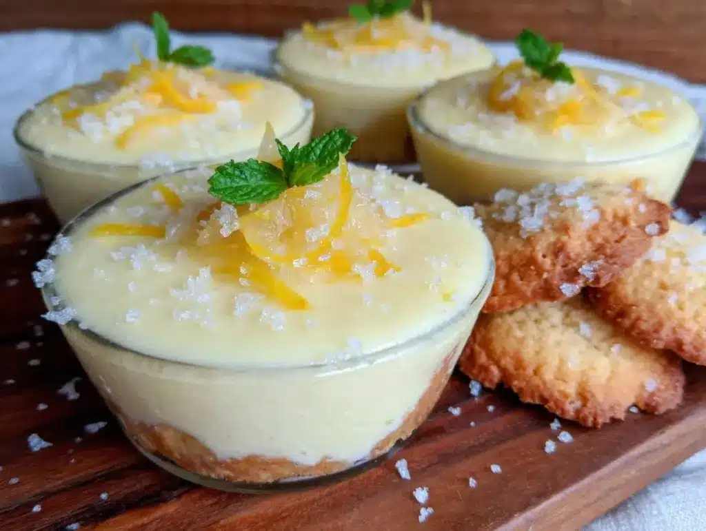 lemon posset cups - featured image