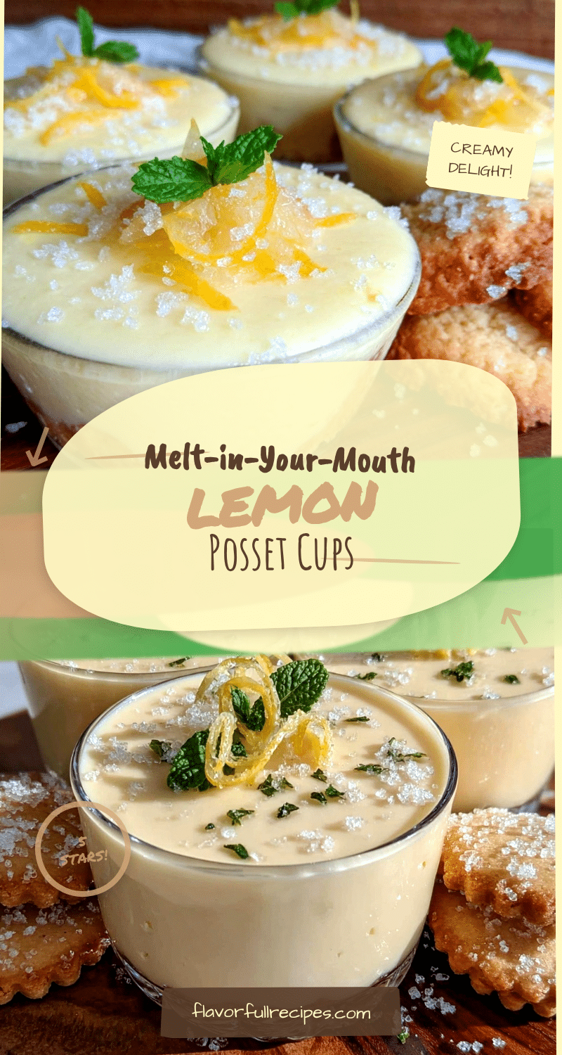 lemon posset cups recipe