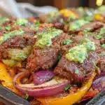 sheet pan ground beef fajitas - featured image