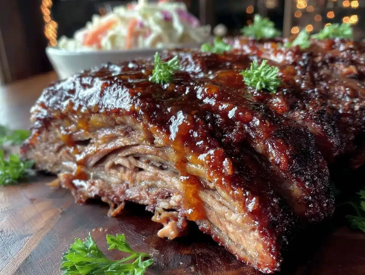 Tender Slow Cooker Carolina Gold BBQ Beef Brisket Recipe Easy and ...
