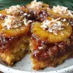 tropical pineapple upside-down cake - featured image
