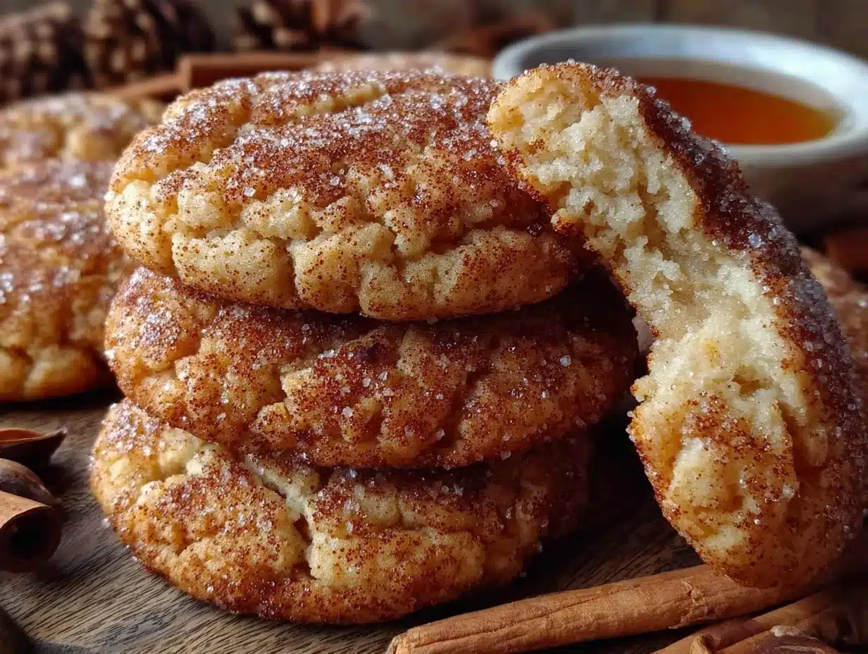brown butter maple snickerdoodle cookies preparation steps