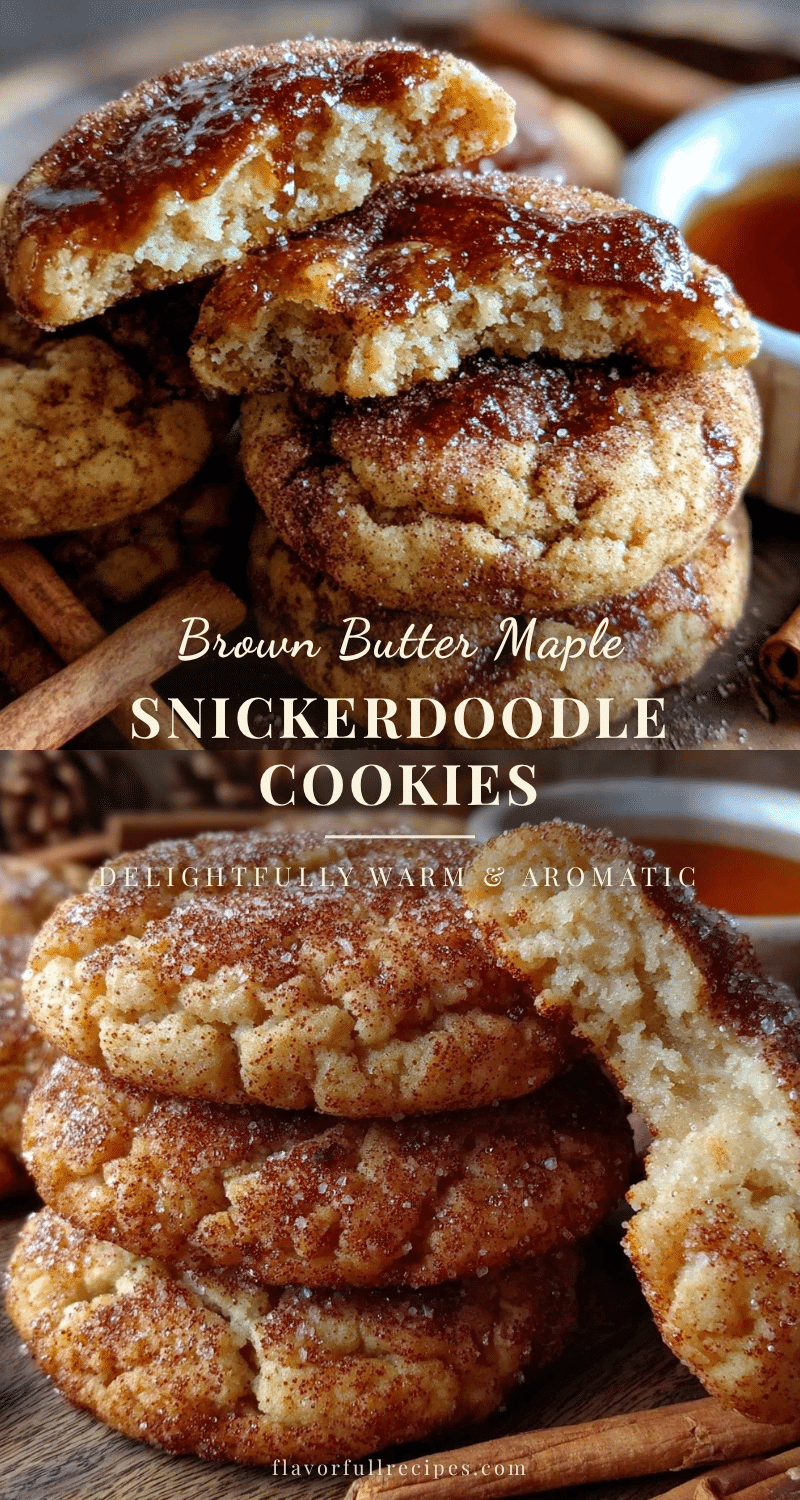 brown butter maple snickerdoodle cookies recipe